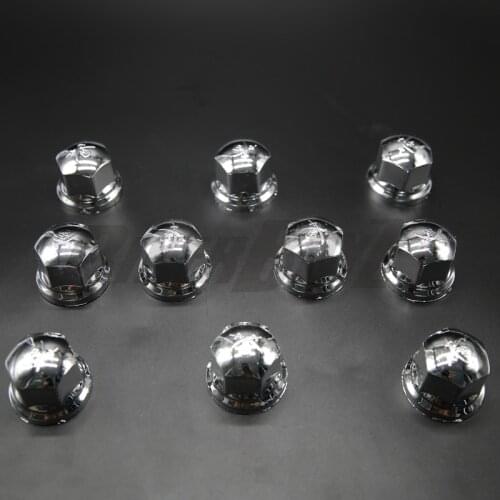 10pcs 32mm Truck Tyre Wheel Hub Covers Protection Caps Wheel Nuts Covers Nut Caps Hub Screw Protector Dust Proof Bolt Rim