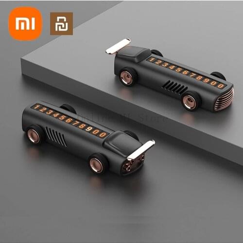 Xiaomi Youpin Creative Car Temporary Parking Plate Aromatic Car Decoration Slide Hide Mobile Phone Number Car Parking Plate