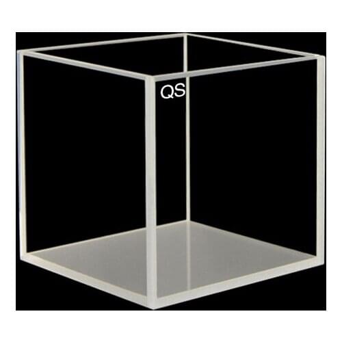 50MM quartz square cylinder/colorimetric dish/reaction tank/four-side transmittance/uv transmittance/four-way transmittance