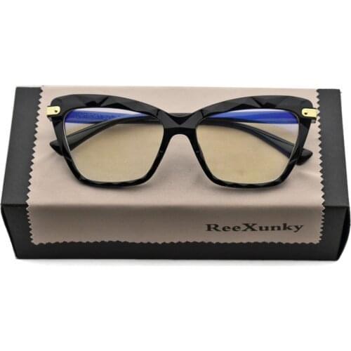 New Unisex Blue Light Blocking Computer Glasses Men Women Vintage Frame Cat Eye Spectacle Anti Eyestrain Eyewear UV Protection