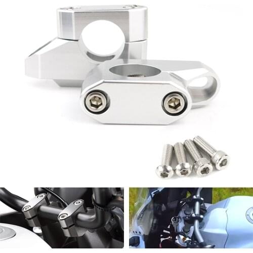 Fit For Yamaha XV 1600 Road Star XV1700 V-Star 1100 ROYAL STAR 25.4mm 1" Handlebar Riser Back Moved Up Mounting Risers Aluminum