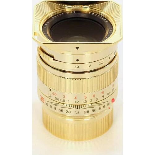 TTArtisans Full Frame 35mm F1.4 24K GOLD SKIN Lens for Leica M M240 M5 M6 M9 Mount Camera