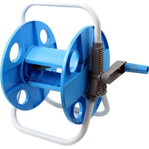 Portable Garden Hoses Reel Pipe Storage Rack Storage Cart 1/2 Water Pipe Exclude Winding Wall Mount Rack PP Plastic+Metal+Copper