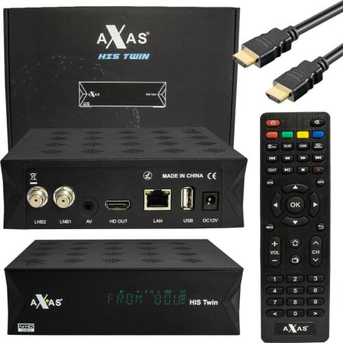 20pcs Axas His Twin DVB-S2/S HD Enigma 2 Satellite TV Receiver WiFi + Linux E2 Open ATV TV Box
