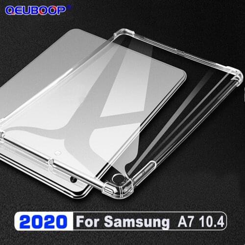Transparent Tablet case For Samsung Galaxy Tab A7 10.4 2020 Drop Resistant Cover For Samsung A4 SM-T500 T505 T507 slim Back case