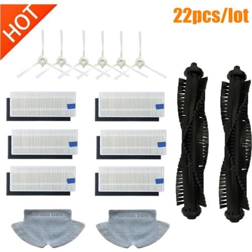 360 S6 Robot Vacuum Cleaner Spare Parts Side Brushes HEPA Filter Main Brush Replacement for Vacuum Cleaner 360 S6 accessories