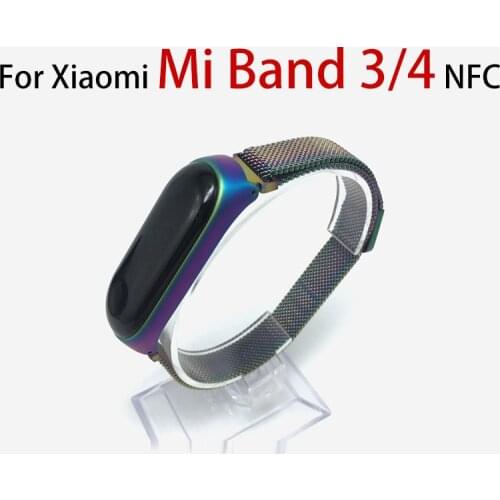 Wrist Bracelet For Xiaomi Mi Band 4 3 Milanese Magnetic Clasp Bands For Xiaomi Mi 3 4 Strap Nylon Sport Watch Correa Watchband