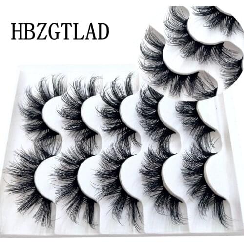 2-5 Pairs 3D Fluffy Mink Eyelashes Natural Thick Long False Eyelashes Dramatic Fake Lashes Makeup Extension Eyelashes maquiagem