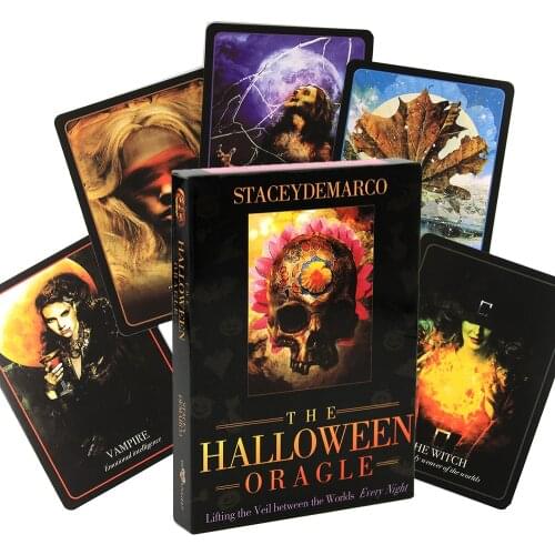 The Halloween Sacred Self-Care Oracle Guidebook Wizards Fin De Siècle Kipper Tarot Table Game Starseed Arcanum Vintage Wisdom