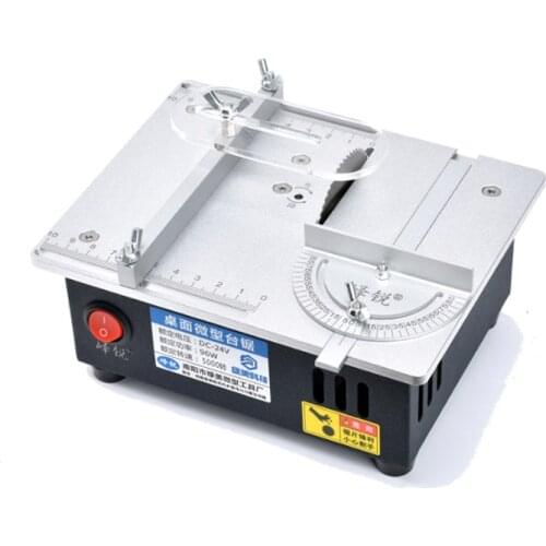 S3 Mini Table Panel Saw Woodworking Electric Small Bench Saw Handmade DIY Hobby Model Crafts Cutting Tool 775 Motor