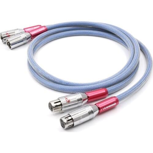 1pair Hifi audio Silver plated Pailiccs XLR plug XLR interconnect cable