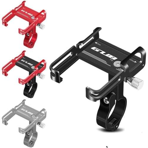 1pc Bicycle Mobile Phone Holder Aluminum Alloy Mobile Holder Motorcycle Adjustable Phone Mobile Riding Equipment Phone Hold I1M3