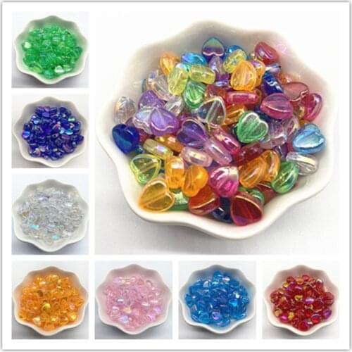 100pcs 8mm loving Acrylic Beads Loose Spacer Beads for Jewelry Makeing DIY Clothing Accessories