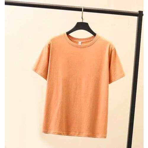 2021 Quality classic casual breathable womens short sleeve soft T-shirt