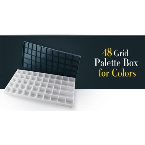 48 grid plastic box painting school supplies goate palette watercolor palette art supplies