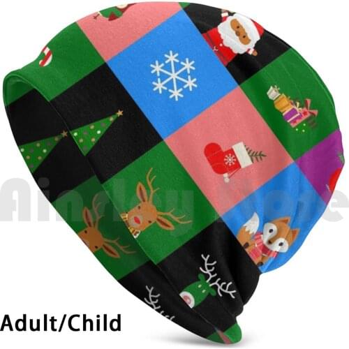 African Santa Claus Colorblock Hat Hat African Santa Claus Colorblock Noel African American Santa