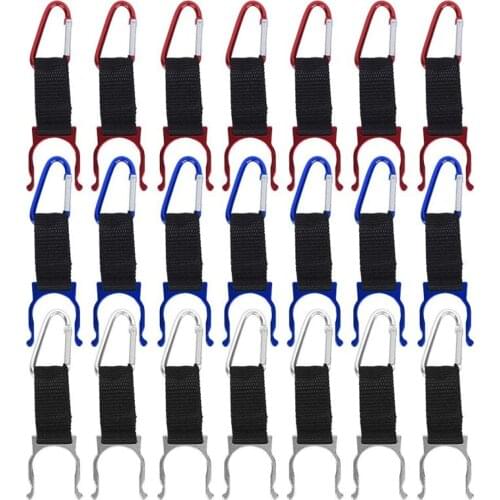 Carabiner Clip Carabiner Hook Kettle Clip Kettle Hike Kettle Strap Clipped to Water Bottle Walking Bottle Cage