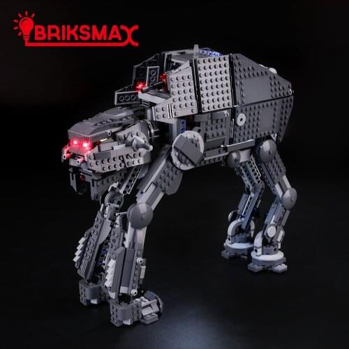 BriksMax Light Kit For 75189 Star War First Order Heavy Assault Walker，(NOT Include Model)