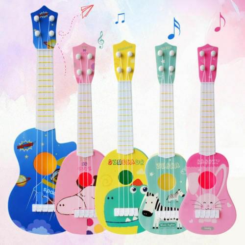 Mini Four Strings Ukulele Guitar Musical Instrument Children Kids Educational Toys Early Intellectual Development Toys
