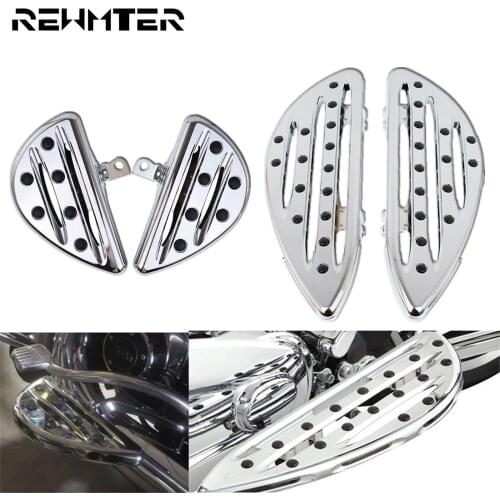 Motorcycle Chrome Front Floorboard CNC Male Mount Foot Rest Rear Footpegs Pedal Set For Harley Dyna Touring Softail Sportster