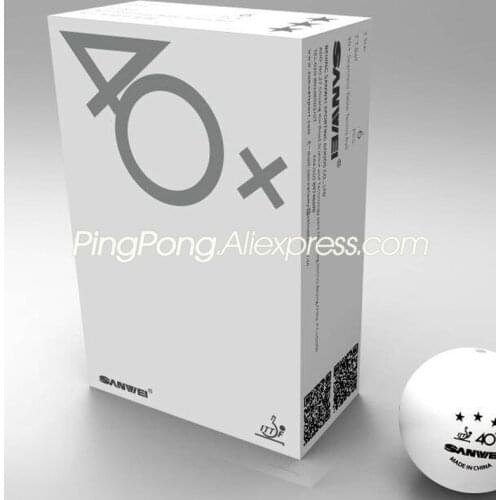 SANWEI 3-Star Table Tennis Balls ITTF Approved Poly Plastic Seamless SANWEI 3 STAR Ping Pong Balls