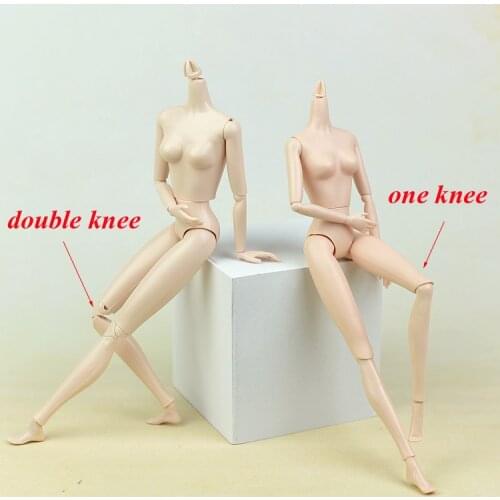 2017 New Doll Body White Skin /with 14 joint moveable Double Knee / Accessories for 1/6 Xinyi OB Licca toy doll Children Gift