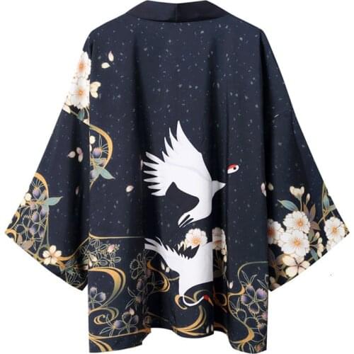 Autumn Red-crowned Decorative Pattern Men And Women Cloak Loose long jacket Coat mens overcoat windbreaker