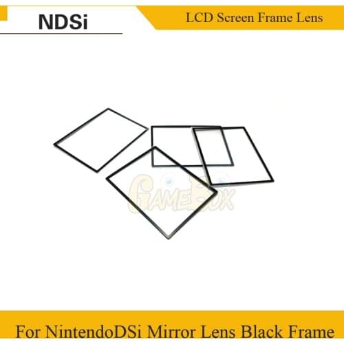 Transparent Surface Plastic Lens Screen For NintendDSi Mirror Lens Plastic Black Frame