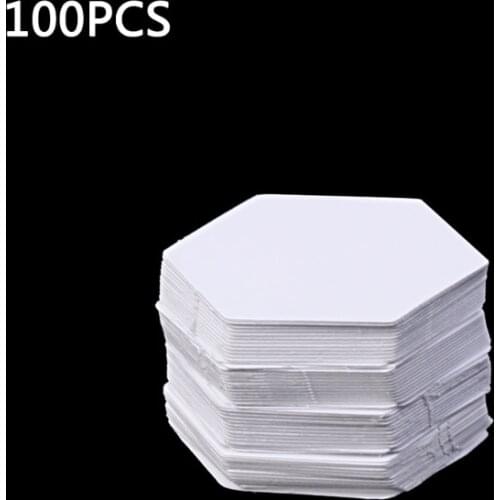 100Pcs Hexagon Templates for Patchwork Paper Quilting Sewing Craft DIY Six Sizes E7CC