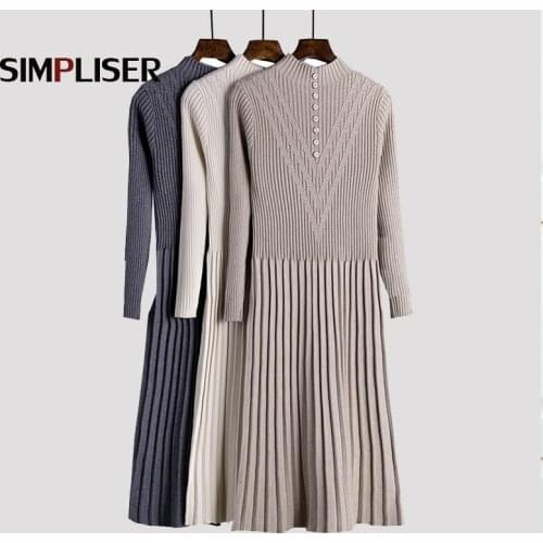Модные вязаные платья Simpliser China At AliExpress