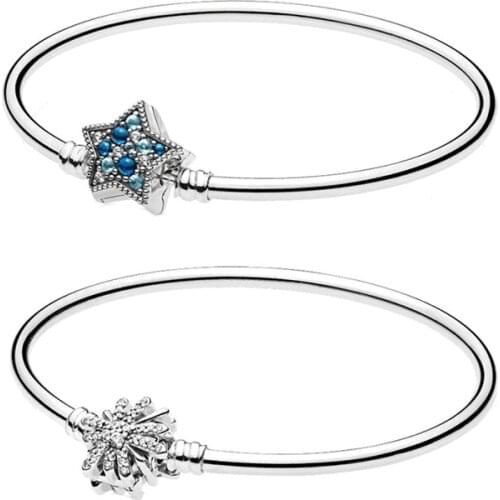 925 Sterling Silver Pan Bracelet Midnight Star Stringed Bracelet Set To Send Girlfriend Jewelry Gift