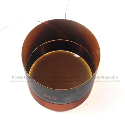 1pcs 51.5mm glassfiber Bass voice coil Pure copper Round wire 8 ohm IN /OUT voice coil