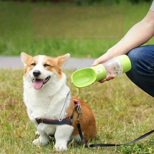 Pet Dog Water Bottle Feeder Bowl Portable Water Food Bottle Pets Outdoor Travel Drinking Dog Bowls Water Bowl for Dogs