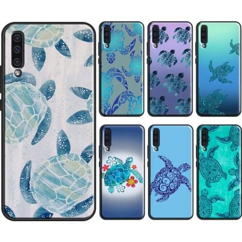 Ocean Sea Turtle Watercolour Cover For Samsung Galaxy A52 A12 A32 A72 A10 A40 A50 A70 A21S A20e A11 A31 A41 A51 A71 Case