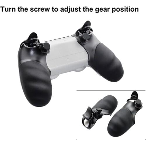 Anti-slip Handle Cover Case Grips for PlayStation 4 PS4 Game Controller Hand Grip Shell with Extended R2 L2 Trigger Buttons
