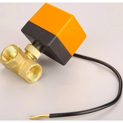 DN15 DN20 DN25 DN32 DN40 Electric Ball Valve AC220V 3-wire 2-way Control Brass Thread Electric Ball Valve Stable