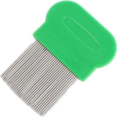 1pc Pet Flea Comb Stainless Steel Pin Comb Anti Flea Lice Cleaning Removing Dogs Cats Comb Styling Tools Pet Cleaning Supplies