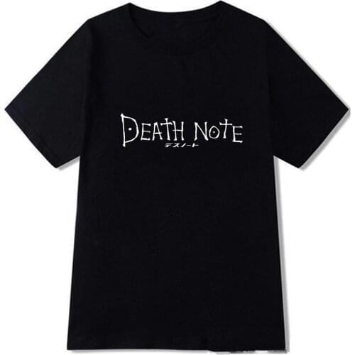 Death Note Logo T-shirt Summer Top Casual Short Sleeve T Shirt