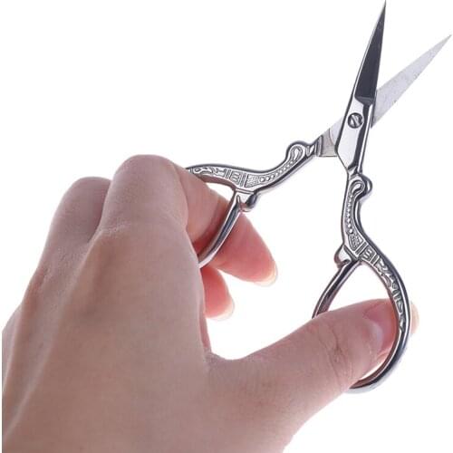 Small Tailor Scissor European Retro classic handicraft Tool cross stitch Vintage Antique Stainless Steel Sewing Scissors