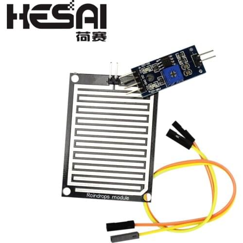 3.3-5V Rain Raindrops Sensitive Detection Sensor Module Weather Humidity for arduino Diy Kit