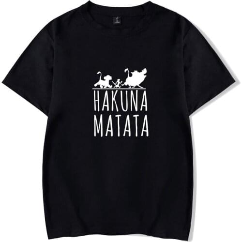 The Lion King Simba Hakuna Matata T Shirt Men Women Short Sleeve Tshirt T-shirt Spring Summer Tracksuit Tops Brand Clothes