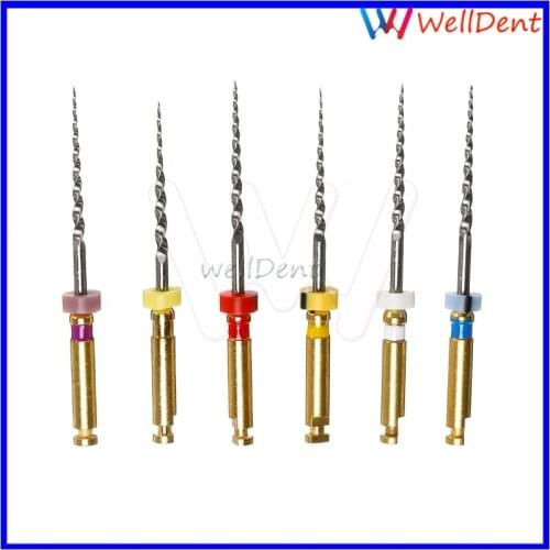 6 pcsbox Universal Dental Engine Use NiTi Super Rotary File SX-F3 Machine Taper Dentist Tool Teeth Whitening Material Tool