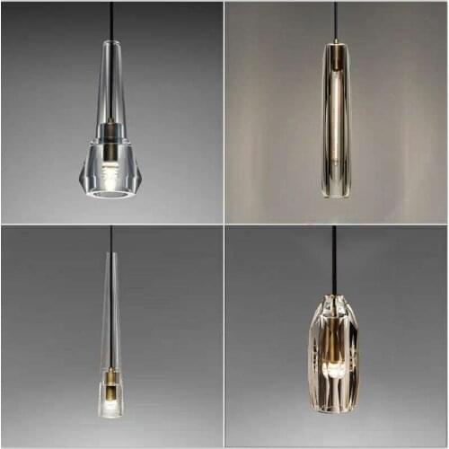 Nordic iron glass ball chandeliers ceiling crystal hanging lamp lustres para quarto lustres cocina accesorio bedroom