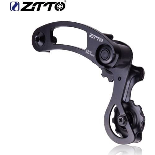 ZTTO E-bike Bicycle Single Speed Derailleur Bicycle Chain Tensioner For hanger Mount dropout Adjustable Pulley jockey wheel