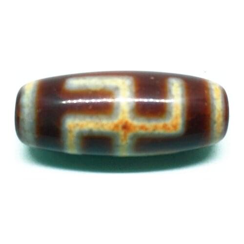 Wholesale Red Agate Different Patterns 12x30mm Natural Tibetan Dzi Beads for making diy Jewelry Oval Grade AAA, Hole:Approx 2mm