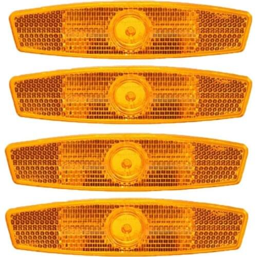 4pcs Bicycle Reflector Safety Reflectors Rim Reflectors Light Safty Warning bike reflector light