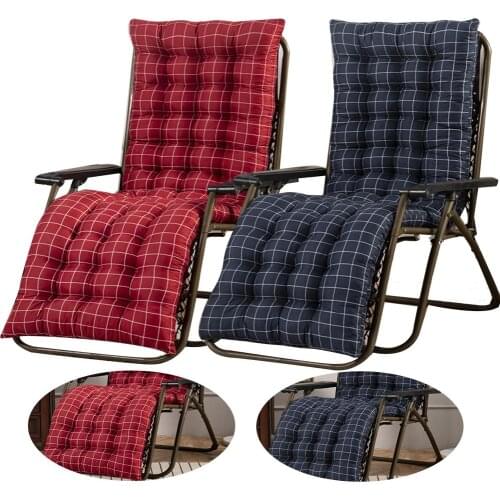 Lounge Chair Cushions Soft Chaise Longue Recliner Cushion for Indoor Outdoor Courtyard