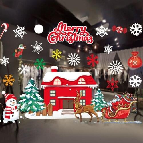 Christmas Snowflake Stickers Window Decal Stickers for Holiday Party Decoration Supplies