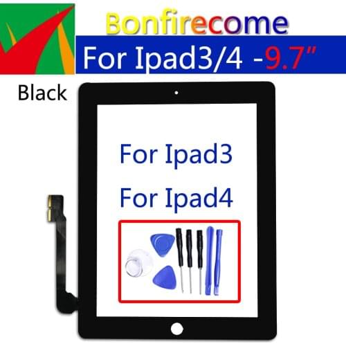 Touch Screen For iPad 3 4 iPad3 iPad4 A1416 A1430 A1403 A1458 A1459 A1460 Touch Panel LCD Outer Display Digitizer Sensor Glass