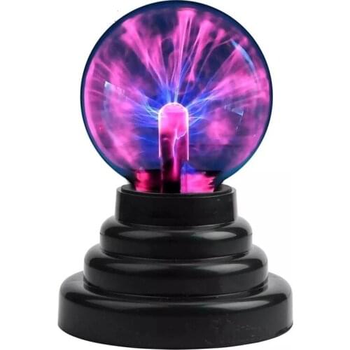 AAA Powered Touch Night Light Novelty Plasma Magic Ball Lamp Electrostatic Sphere Light USB Children Gift Bulb Home Decoration